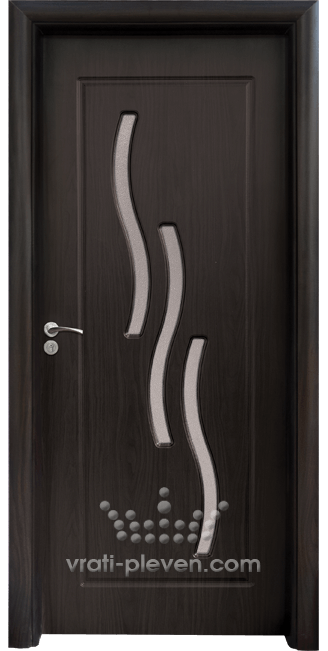 Интериорна врата серия Стандарт, модел 014, цвят Венге