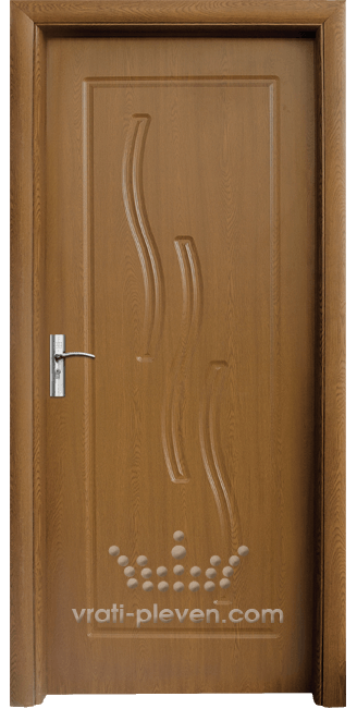 Интериорна врата серия Стандарт, модел 014-P, цвят Златен дъб
