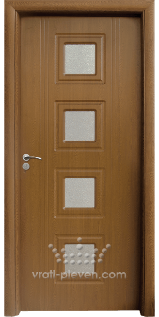 Интериорна врата серия Стандарт, модел 021, цвят Златен дъб