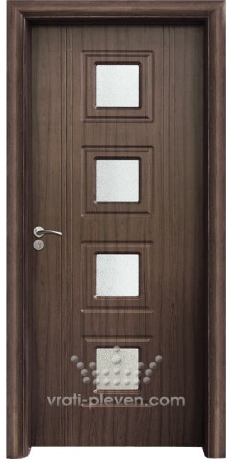 Интериорна HDF врата, модел 021 Орех