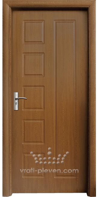 Интериорна HDF врата, модел 048-P Златен дъб