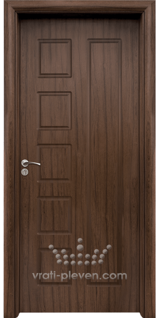 Интериорна HDF врата, модел 048-P Орех
