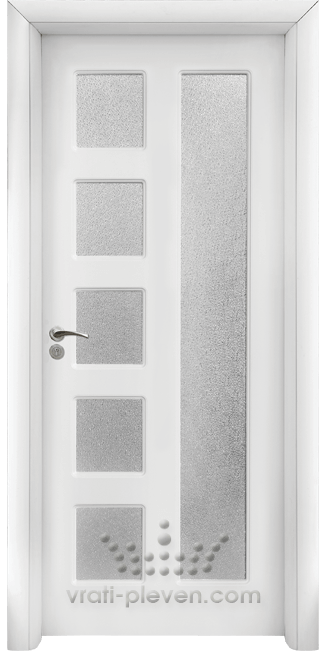 Интериорна врата серия Стандарт, модел 048, цвят Бял