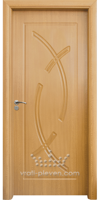 Интериорна врата серия Стандарт, модел 056-P, цвят Светъл дъб