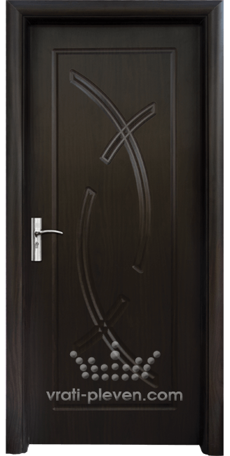 Интериорна врата серия Стандарт, модел 056-P, цвят Венге