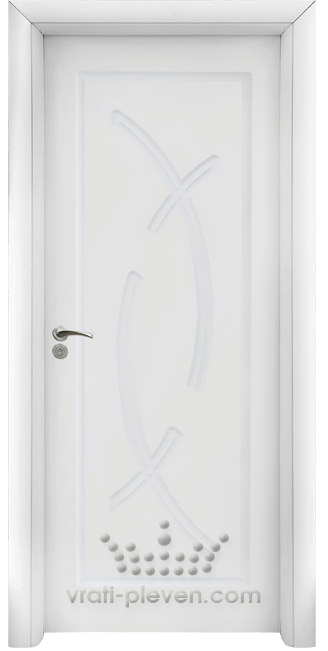 Интериорна врата серия Стандарт, модел 056-P, цвят Бял