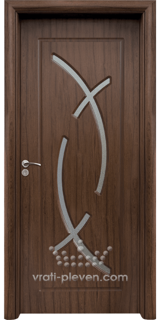 Интериорна врата серия Стандарт, модел 056, цвят Орех