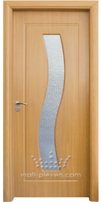 Интериорна HDF врата, модел 066 Светъл дъб