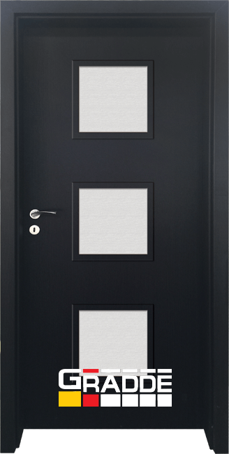 Интериорна врата серия Gradde, модел Bergedorf, цвят Орех Рибейра