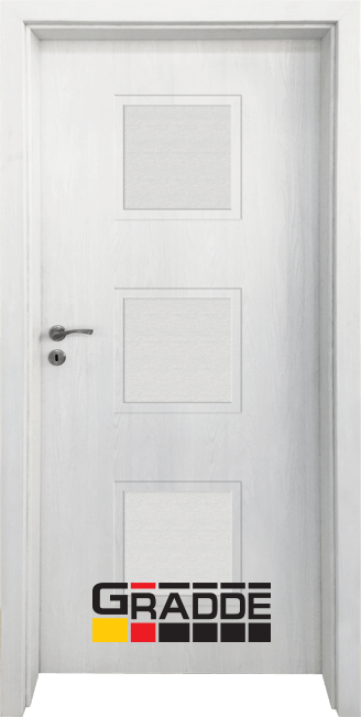 Интериорна врата серия Gradde, модел Bergedorf, цвят Сибирска лиственица