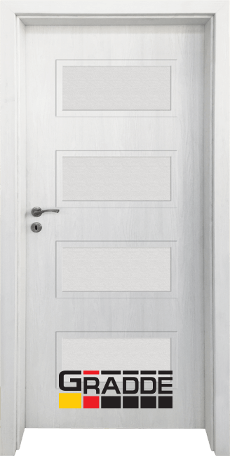 Интериорна врата серия Gradde, модел Blomendal, цвят Сибирска лиственица