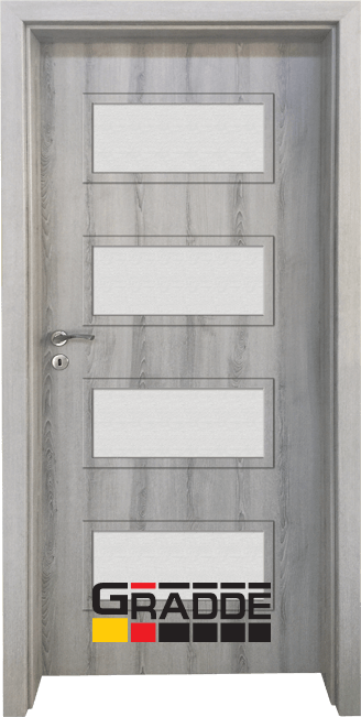 Интериорна врата серия Gradde, модел Blomendal, цвят Ясен Вералинга