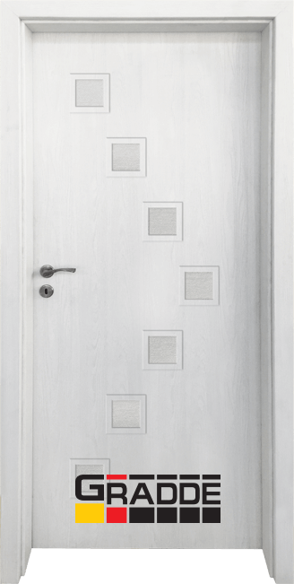 Интериорна врата серия Gradde, модел Schwedische, цвят Сибирска лиственица
