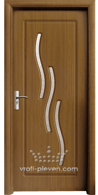 Интериорна врата серия Стандарт, модел 014, цвят Златен дъб