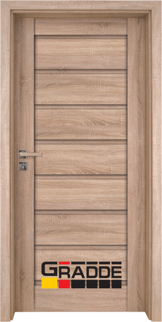 Интериорна врата серия Gradde, модел Axel Voll, цвят Дъб Вераде