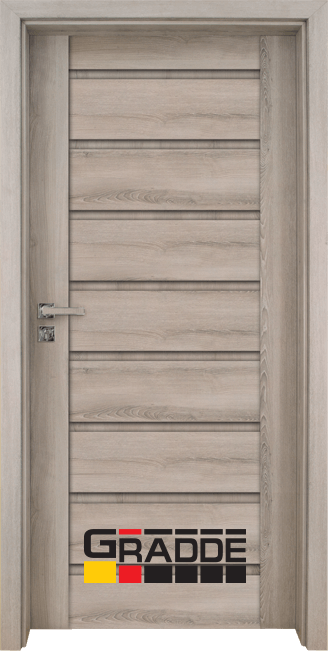 Интериорна врата серия Gradde, модел Axel Voll, цвят Ясен Вералинга