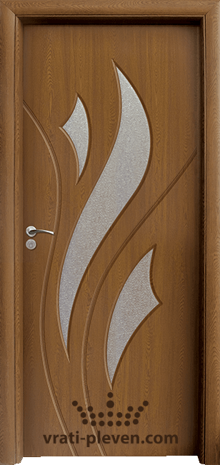 Интериорна HDF врата, модел 033 цвят Златен Дъб