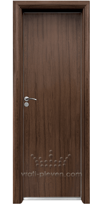 Алуминиева врата за баня серия Стандарт, цвят Орех