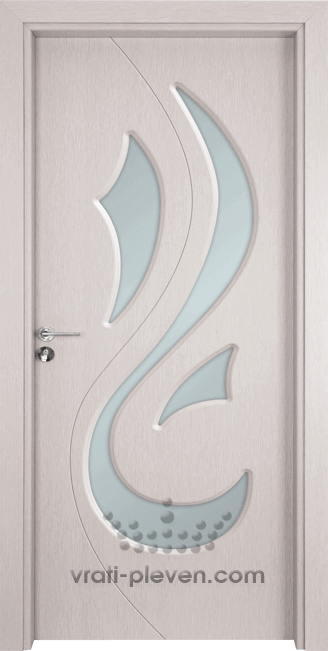Интериорна врата серия Гама, модел 203, цвят Перла 2