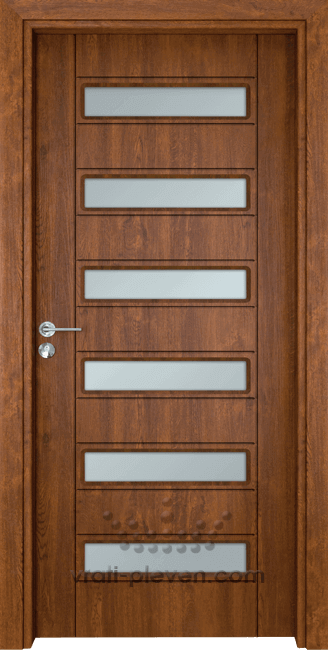 Интериорна врата серия Гама, модел 207, цвят Златен дъб
