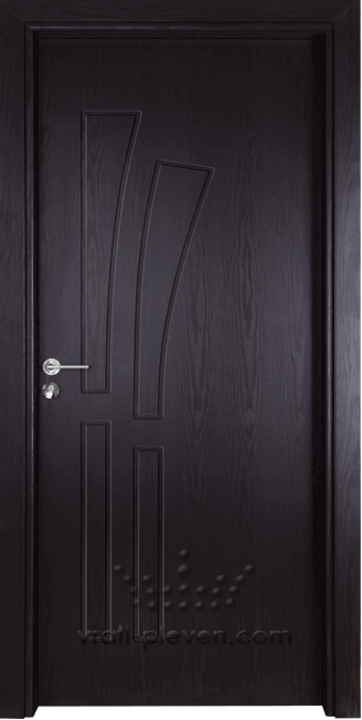 Интериорна врата серия Гама, модел 205 p, цвят Венге