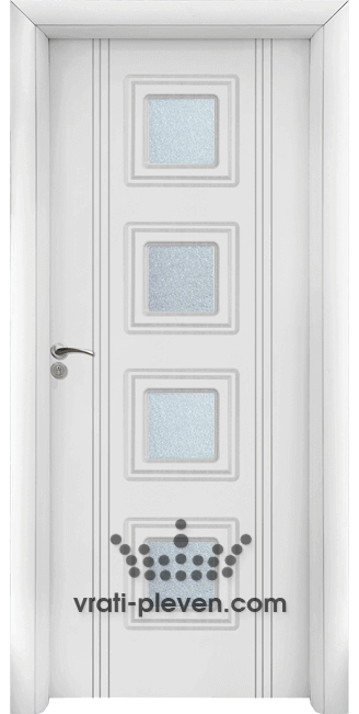 Интериорна врата серия Стандарт, модел 021 W, цвят Бял