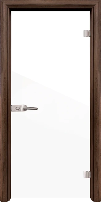 Стъклена интериорна врата модел Folio G 15-1 с каса Орех