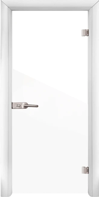 Стъклена интериорна врата модел Folio G 15-1 с каса Бяла