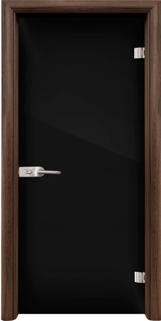 Стъклена интериорна врата модел Folio G 15-2 с каса Орех