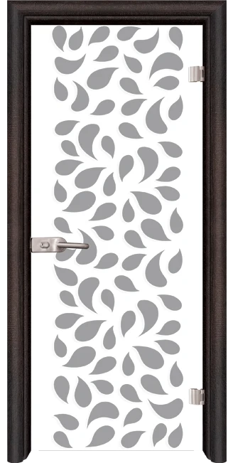 Стъклена интериорна врата модел Print G 13-1 с каса Венге