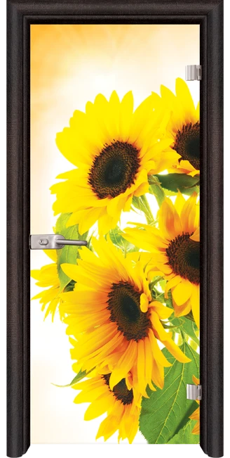Стъклена интериорна врата модел Print G 13-4 с каса Венге