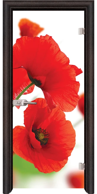 Стъклена интериорна врата модел Print G 13-8 с каса Венге